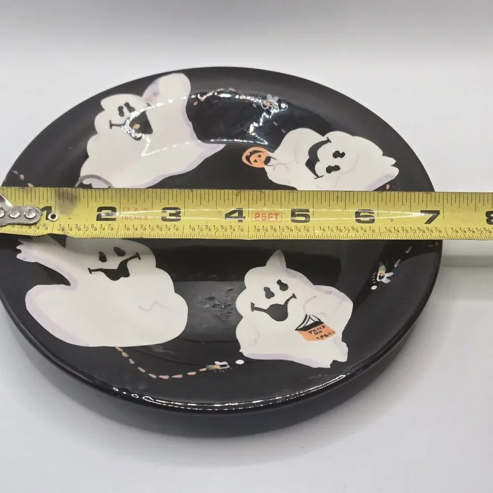 Halloween White Barn Candle Co 7” Ghosts Pillar Candle Holder/ Trinket Dish - Picture 5 of 5